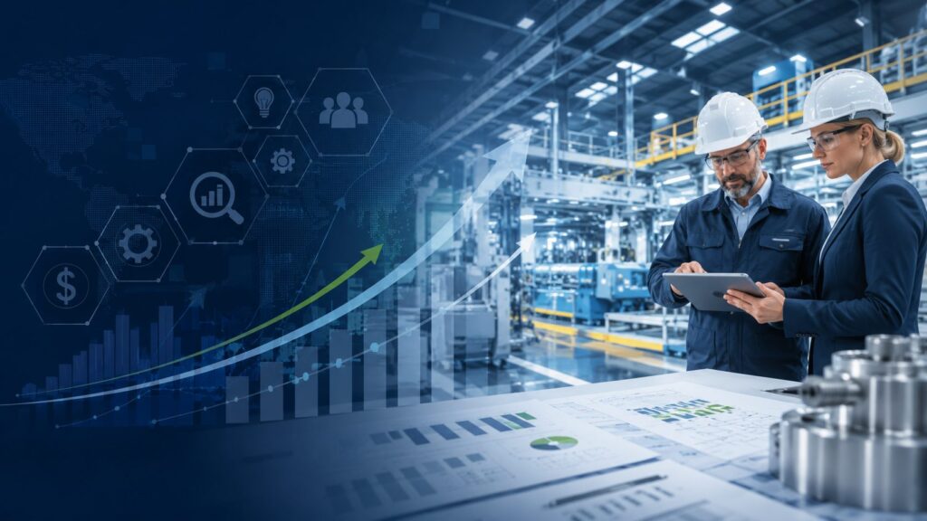 Cost reduction experts identifying hidden operational waste in manufacturing operations